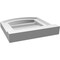 Ekena Millwork Arch Top Surface Mount PVC Gable Vent: Functional, w/ 2"W x 2"P Brickmould Sill Frame, 12"W x 12"H GVPAR12X1203SF - alternate 2
